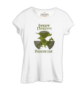 Imagine Dragons - Radioactive Beyaz Kadın Tshirt