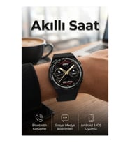 Bluetooth Akıllı Saat Değiştirilebilir Kordonlu Telefon Uyumlu Türkçe Destekli
