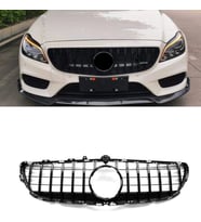 S-Dizayn Mercedes CLS W218 Ön Panjur Parlak Siyah Piano Black GTR Model 2015-2018 (Karışık)