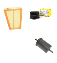 Bosch Filtre Bakım Seti Renault Megane II 2.0 Turbo Benzinli 2002-2009 Hava + Yağ f. + Yakıt Filtre Bosch