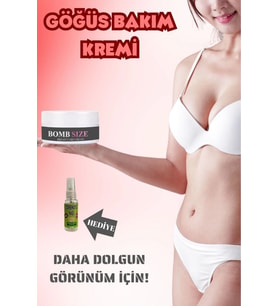 Süper Bombsize Göğüs Büyütme Ve Sıkılaştırma 50 ML + Çörek Otu Yağı 30 ML