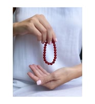 A+ KALİTE  Doğanın Sıcaklığıyla Parılda - Karneol Doğal Taş Bileklik > Sertifikalı - Handcrafted