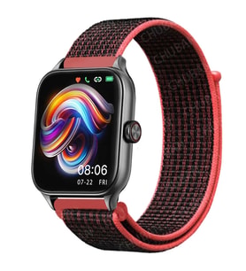Huawei Watch GT 3 42mm Uyumlu Kordon Hasır Örgü Cırt Cırtlı Terletmeyen Zore KRD-03 Kumaş Kayış