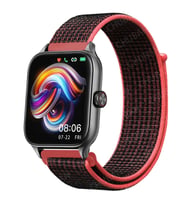 Huawei Watch GT 3 42mm Uyumlu Kordon Hasır Örgü Cırt Cırtlı Terletmeyen Zore KRD-03 Kumaş Kayış