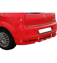 Fiat Grande Uyumlu Punto Arka Tampon Altı Kromlu Fiber 2005-2010