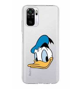 Xiaomi Redmi Note 10s Uyumlu Kapak Donald Duck Tasarımlı Şeffaf Silikon Kılıf