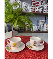 TEBAK COLLECTİON 2 KİŞİLİK TWEETY DESEN TÜRK KAHVE FİNCAN TAKIMI