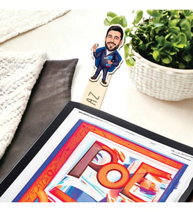 Kişiye Özel Tamirci Karikatürlü Çubuk Kitap Ayracı