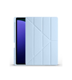 Samsung Galaxy Tab S9 Plus Uyumlu Kılıf Zore Tri Folding Kalem Bölmeli Standlı Kılıf