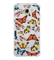 PrintiFy Samsung Galaxy J7 2016 Uyumlu Water Color 2 Baskılı Şeffaf Köşe Korumalı Antişok Kılıf