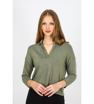 ALEXANDERGARDI POLO YAKA UZUN KOL T-SHİRT (B21-21300) (Yeşil)