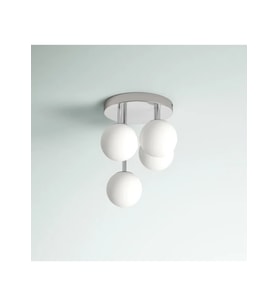 Pregarten Camlı Plafonyer Avize RA-AVZ- 3549-67-81 (Krom)