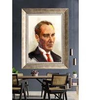 Gümüş Çerçeveli Atatürk Tablo za137
