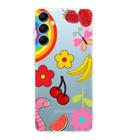 PrintiFy Samsung Galaxy M14 ile Uyumlu Water Color 5  Kamera Korumalı Şeffaf  Kılıf