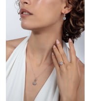 Gümüş Gül Modeli Takı Seti (Rose)