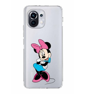 Xiaomi  Mi 11  Kamera Korumalı Kapak Minnie Mouse Tasarımlı Şeffaf  Kılıf
