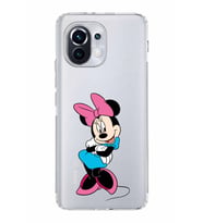 Xiaomi  Mi 11  Kamera Korumalı Kapak Minnie Mouse Tasarımlı Şeffaf  Kılıf