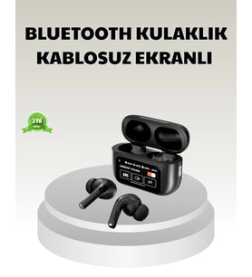 Bluetooth 5.3 ANC Kablosuz Kulaklık – Dokunmatik Kontrol Dijital Ekran ve Uzun Pil Ömrü
