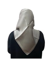 Klasik Desenli Saf İpek Sura Eşarp 9357D (Gümüş)