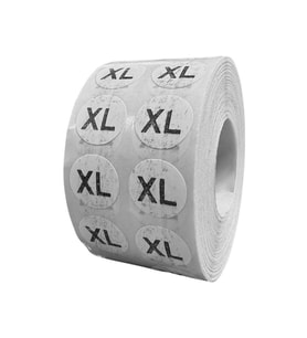 Örenler Plastik 15 Çap Beden Etiketi (2.500'lü Rulo) XL