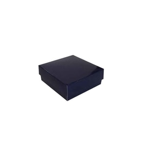 Komple Karton Kutu Düz Renk 8X8X3 CM (25 Adet)  Lacivert