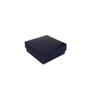 Komple Karton Kutu Düz Renk 8X8X3 CM (25 Adet)  Lacivert