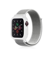 Watch 38Mm Hasırlı Cırtcırtlı Kasalı Kordon - Beyaz
