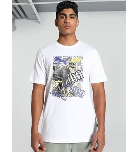Puma Graphics Photoprint Tee Erkek Beyaz Tişört - 683213 02