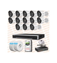 Provzen Hikvision 13 IP 4MP ColorVu Mikrofonlu Güvenlik Kamerası Olay Anında bildirim