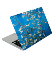 McStorey Macbook Air M2 Kılıf A2681 ile Uyumlu Koruyucu Sticker Laptop Kaplama Flower03NL (Açık Yeşil)