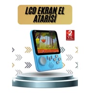 3.5 İnç Mini Atari Taşınabilir Oyun Konsolu 666 Adet Retro Oyun