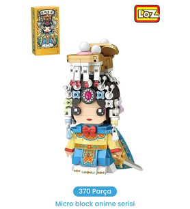 Loz Micro Anime Serisi 1550 Modeli 370 Parça Dekoratif Oyuncak Yapım Seti Yapı Blok