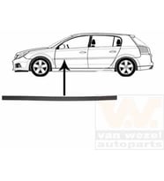 Opel Vectra C 2002 2008 Kapı Bandı Ön Sol Astarlı (Oem No:5171073)