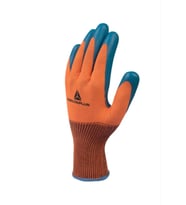 Delta Plus Nitril Kaplamalı İş Eldiveni TuruncuMavi Ve733 Koruyucu Yağ Esnek Tutuş Polyester