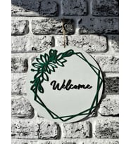 Ahşap Welcome Kapı Süsü