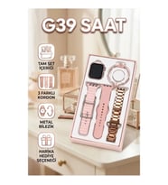 G39 Akıllı Saat Bluetooth Görüşmeli 3 Kordonlu Haino Fit Uyumlu