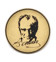 ATATÜRK Deri PEÇ - Arma - Askeri Patch