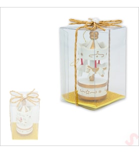 Kutulu Mini Atlı Karınca, 8,5cm x 3,5cm - Altın SüSLü (STD)