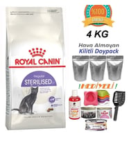 Royal Canın Sterilised'37 Yetişkin Kısırlaştırılmış Kedi Maması Tavuklu 4KG HEDİYELİ PAKET (SKT:23/04/2027)