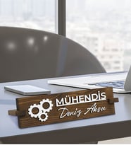 BK Gift Kişiye Özel Figürlü Mühendis Masa İsimliği, Yeni İş Hediyesi, Arkadaşa Hediye, Ofis Hediyesi