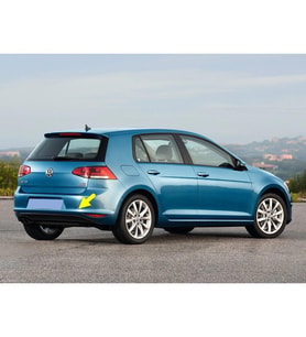 VW Golf 7 2013-2017 Arka Tampon Çeki Demiri Kapağı 5G6807441