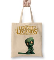 Lol Nunu 01 Bez Çanta Uzun Saplı