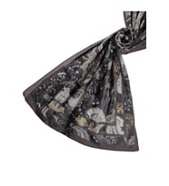 Mısırlı Eşarp Etnik Desenli Pamuklu Şal 75x190 cm (Yeşil)