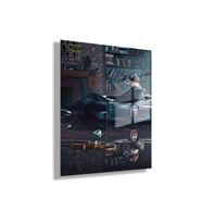 Temperli Gerçek Cam Tablo Film Karakteri Sherlock Holmes