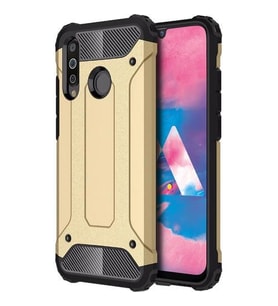 Zore Galaxy M30 ile Uyumlu Crash Silikon Kılıf Gold