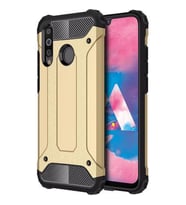 Zore Galaxy M30 ile Uyumlu Crash Silikon Kılıf Gold
