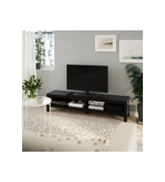 Tv Sehpası Lack 160 cm MeridyenDukkan 2 Raflı Tv Ünitesi, Televizyon Sehpası 160x35x36 cm Venge Renk
