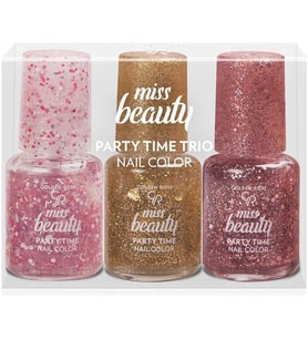 Miss Beauty Party Time Trio Nail Colors Oje (1 x 3 Adet)
