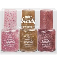 Miss Beauty Party Time Trio Nail Colors Oje (1 x 3 Adet)