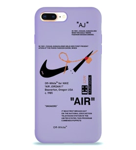 Apple iPhone 7 Plus Uyumlu Lansman Kılıf Sneakers Tasarımlı Altı Kapalı İçi Kadife Kaplı  Kapak (Şeffaf)